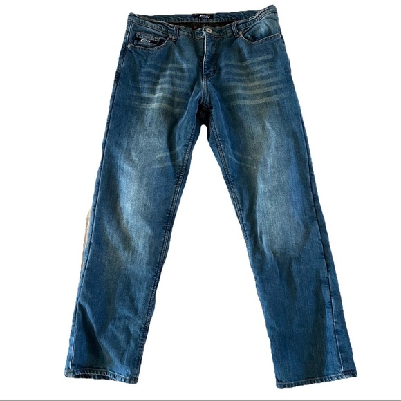 finn moto Other - Finn Moto protective Biker Jeans men’s Blue 36x30 Harley motorcycle grunge